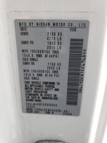 2019 NISSAN NV200 2.5S - 3N6CM0KN7KK696844