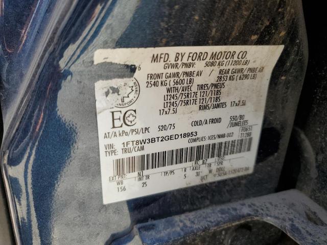 1FT8W3BT2GED18953 Ford F350 Super Duty