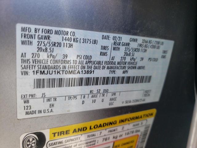 1FMJU1KT0MEA13891 Ford Expedition Limited