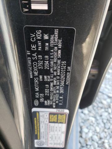 3KPF34AD2KE015216 KIA Forte Gt Line