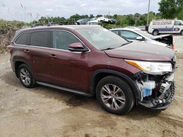 VIN 5TDJKRFH9ES031929 2014 Toyota Highlander, Xle no.4