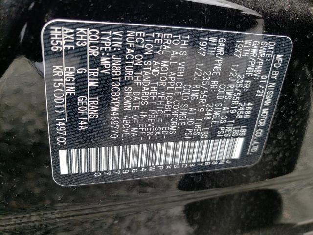 JN8BT3CBXPW469770 Nissan Rogue Sl