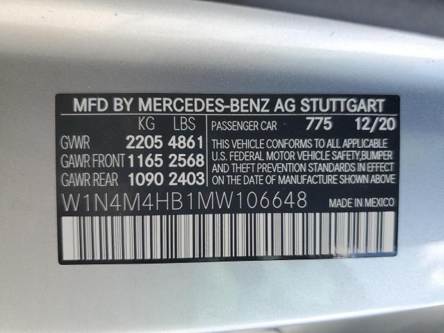 2021 MERCEDES-BENZ GLB 250 4M - W1N4M4HB1MW106648