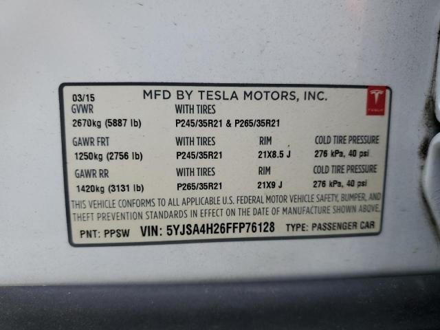 5YJSA4H26FFP76128 Tesla Model S 85d