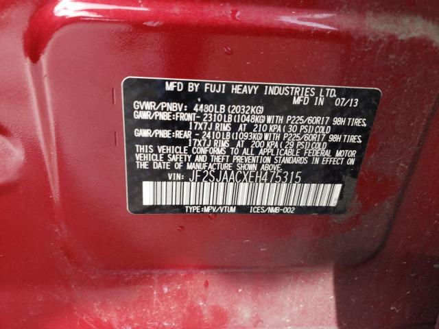 JF2SJAACXEH475315 Subaru Forester 2.5i