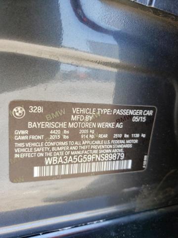 2015 BMW 328 I - WBA3A5G59FNS89879