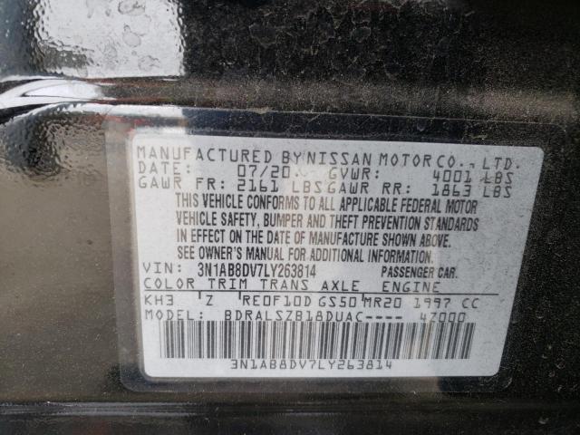 3N1AB8DV7LY263814 Nissan SENTRA SR