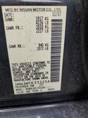 Nissan ALTIMA 2.5 2018 1N4AL3AP7JC151254 Image 12