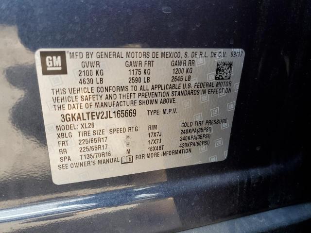 3GKALTEV2JL165669 GMC Terrain Sle