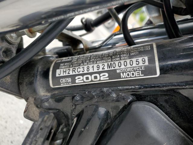 2002 HONDA CB750 - JH2RC38192M000059