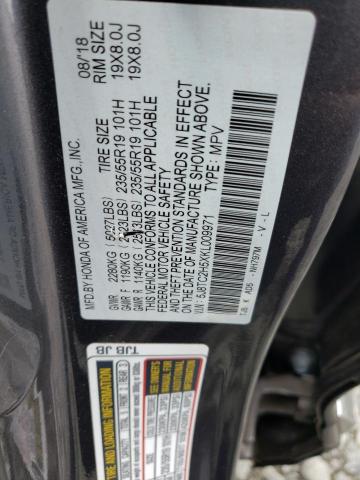 5J8TC2H5XKL009971 | 2019 ACURA RDX TECHNO