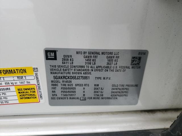 5GAKRCKD6EJ275861 Buick Enclave