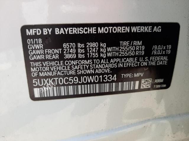 5UXKT0C59J0W01334 BMW X5 Xdr40e