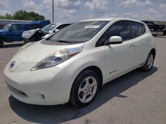 Salvage cars for sale from Copart Orlando, FL: 2012 Nissan Leaf SV