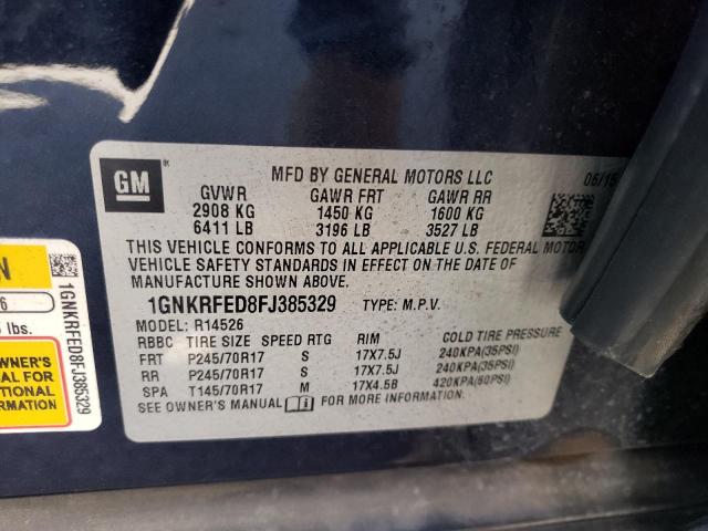 1GNKRFED8FJ385329 Chevrolet Traverse Ls