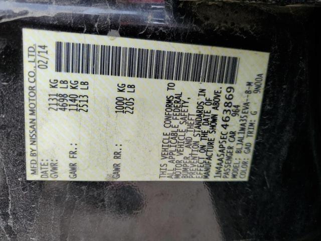 1N4AA5AP5EC463869 Nissan MAXIMA S