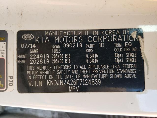 KNDJN2A26F7124839 2015 Kia Soul