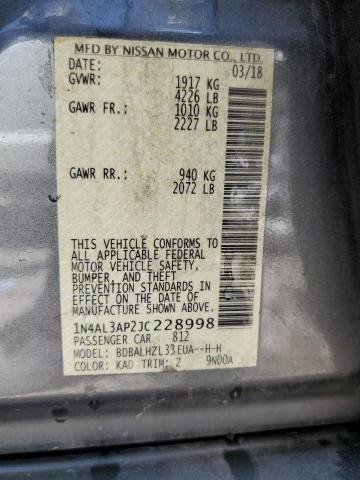 1N4AL3AP2JC228998 Nissan ALTIMA 2.5