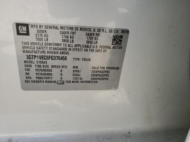 3GTP1VEC6FG376458 GMC Sierra C1500 Slt