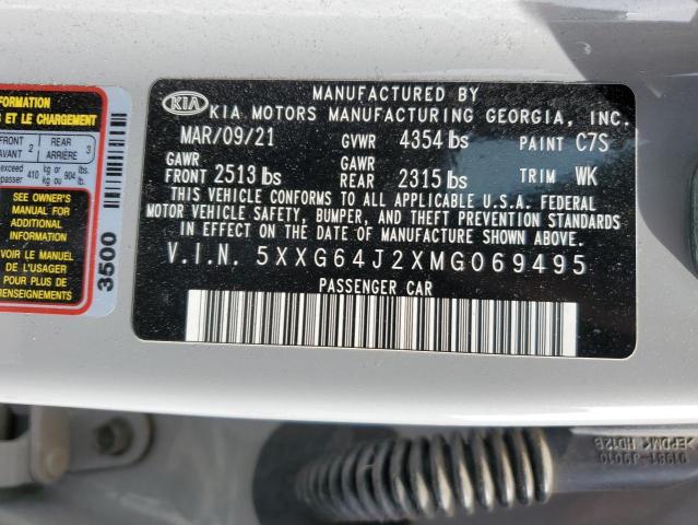 5XXG64J2XMG069495 KIA K5 GT LINE