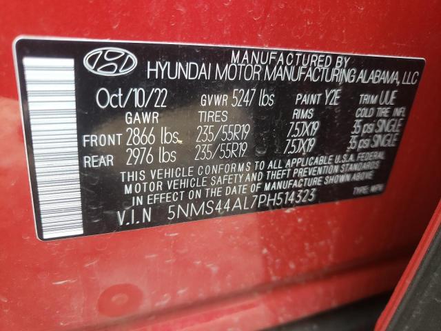 2023 HYUNDAI SANTA FE L - 5NMS44AL7PH514323