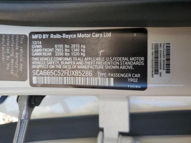 2015 ROLLS-ROYCE WRAITH SCA665C52FUX85286