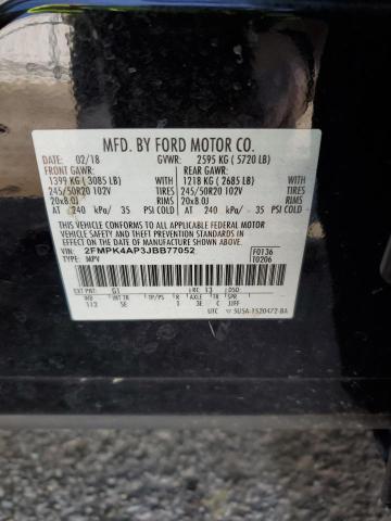 2FMPK4AP3JBB77052 2018 FORD EDGE, photo no. 13