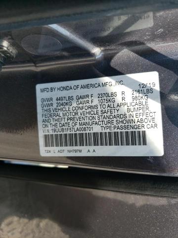 2020 ACURA TLX TECHNO - 19UUB1F57LA008701