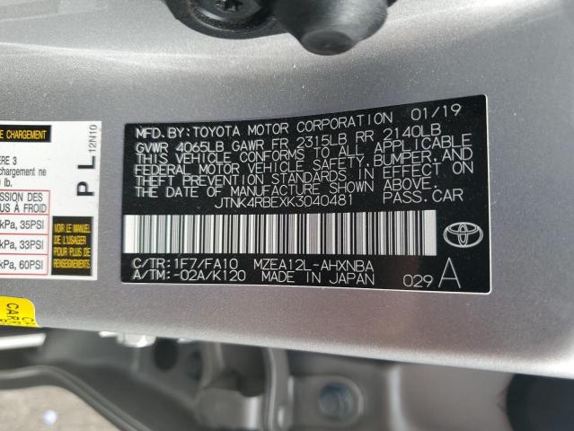 Toyota COROLLA SE 2019 JTNK4RBEXK3040481 Image 12