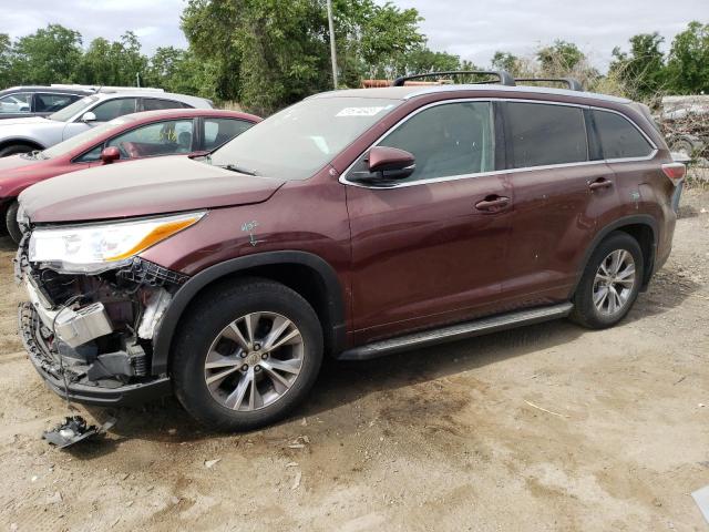 VIN 5TDJKRFH9ES031929 2014 Toyota Highlander, Xle no.1