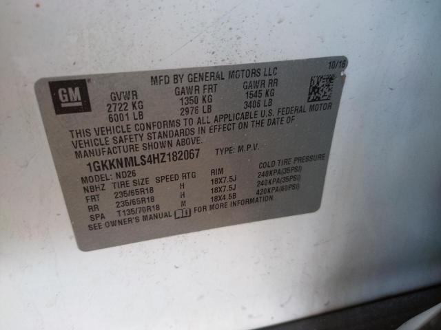 1GKKNMLS4HZ182067 GMC Acadia Slt-1