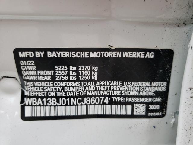 WBA13BJ01NCJ86074 BMW 530 XI