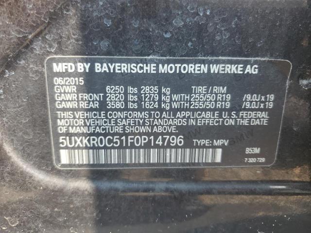 5UXKR0C51F0P14796 BMW X5 Xdrive35i