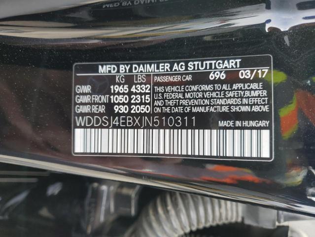 WDDSJ4EBXJN510311 Mercedes-Benz CLA 250