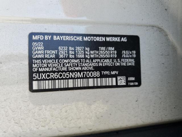 5UXCR6C05N9M70088 BMW X5 Xdrive40i