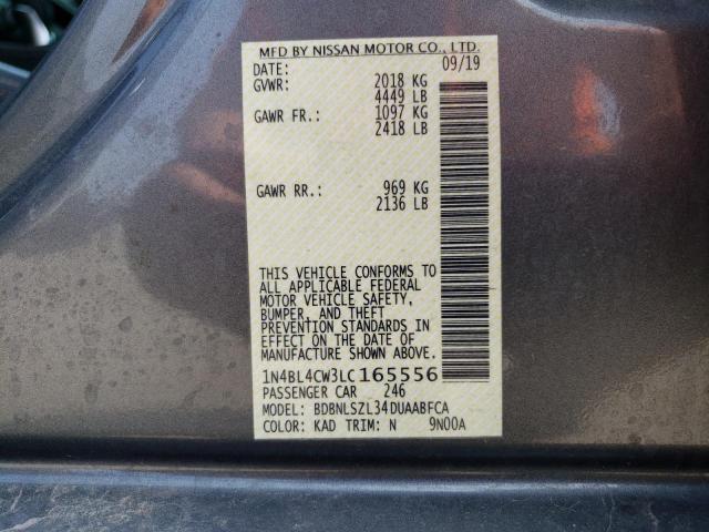 1N4BL4CW3LC165556 Nissan ALTIMA SR