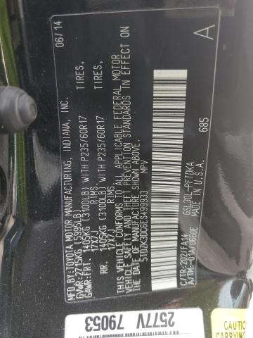 5TDZK3DC6ES499933 Toyota SIENNA