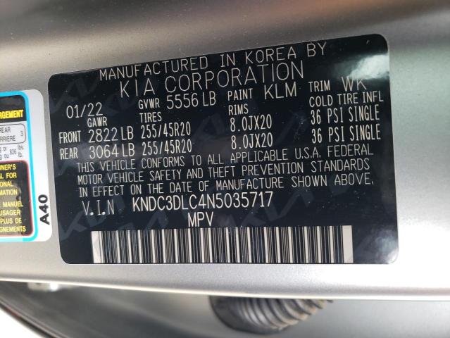 KNDC3DLC4N5035717 KIA EV6 LIGHT