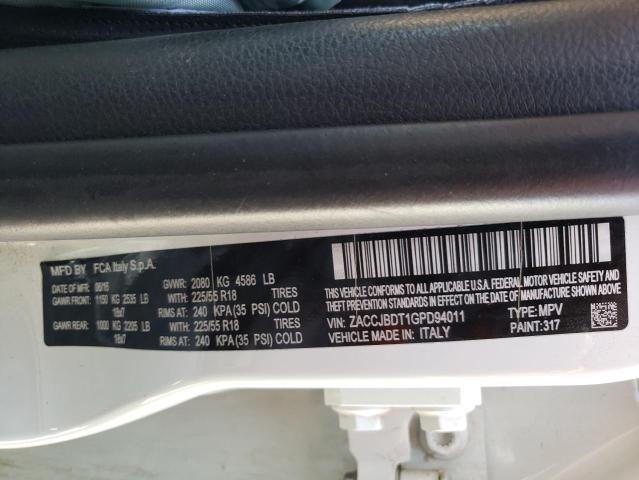 ZACCJBDT1GPD94011 Jeep Renegade Limited