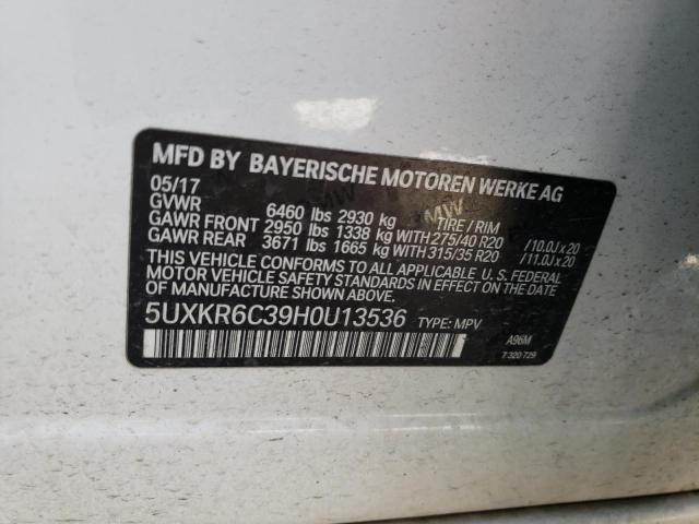 5UXKR6C39H0U13536 BMW X5 Xdrive50i