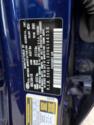 5XXGT4L30HG144158 KIA Optima Lx