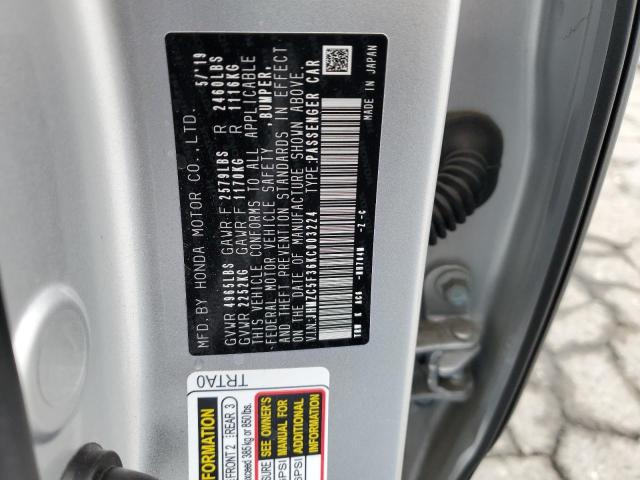 2019 HONDA CLARITY TO - JHMZC5F36KC003224