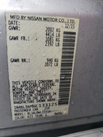 1N4BL3AP9GC133125 Nissan Altima 3.5sl