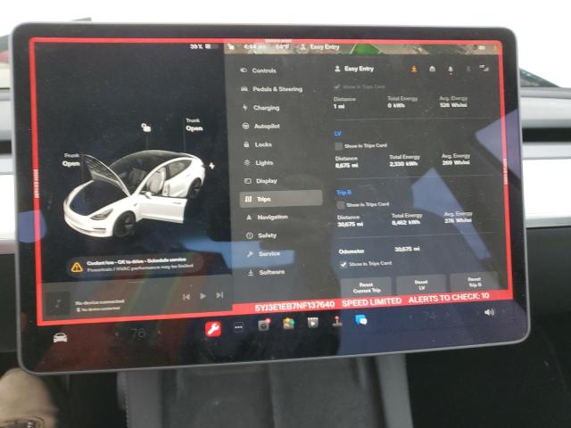 5YJ3E1EB7NF137640 Tesla MODEL 3