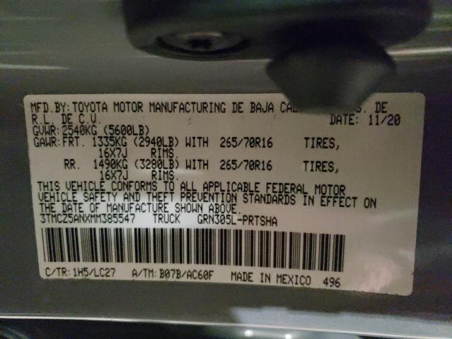 2021 TOYOTA TACOMA DOU - 3TMCZ5ANXMM385547