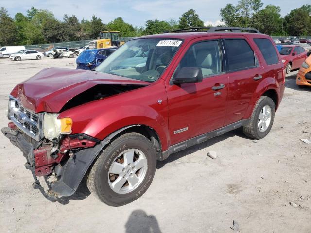Salvage cars for sale from Copart Madisonville, TN: 2008 Ford Escape XLT