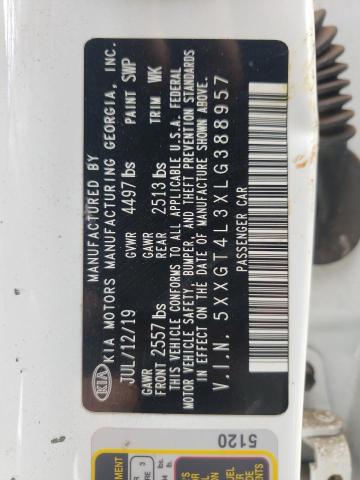 5XXGT4L3XLG388957 KIA Optima Lx