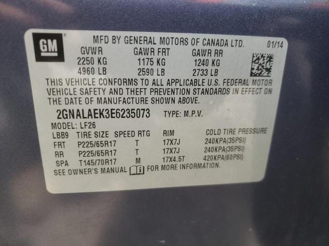 2GNALAEK3E6235073 2014 Chevrolet Equinox Ls