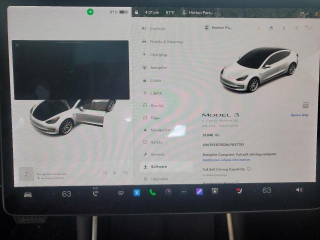 2020 TESLA MODEL 3 - 5YJ3E1EB9LF637781
