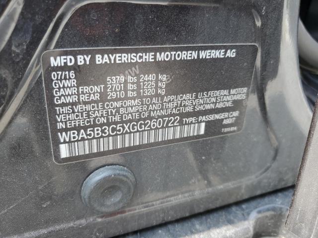 2016 BMW 535XI WBA5B3C5XGG260722